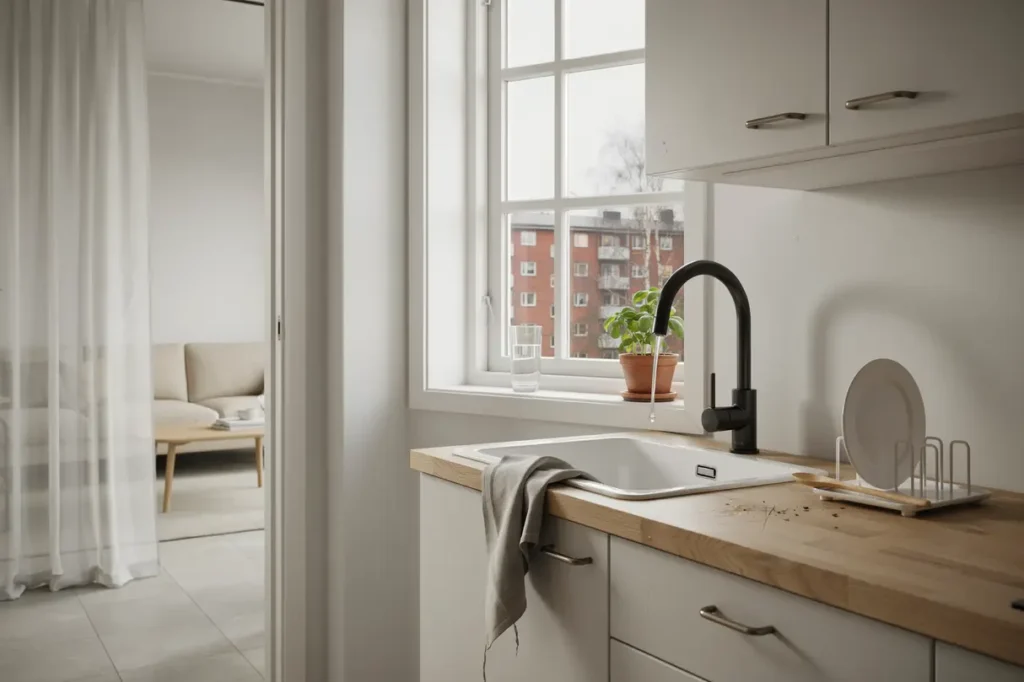 byte av k ksblandare i flerbostadshus i hallonbergen sundbyberg